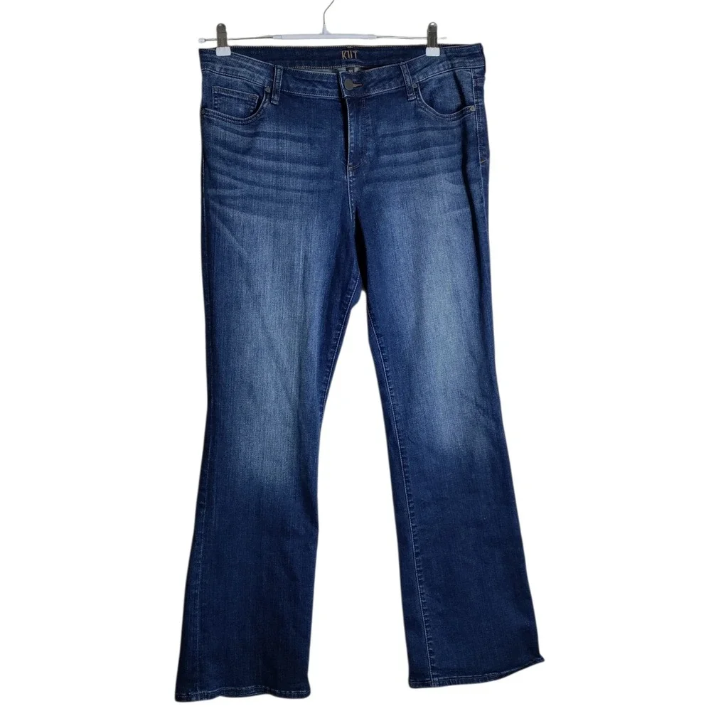 Kut from the Kloth Baby Bootcut Jeans Blue Dark Wash Stretch Denim‎ 16S 2850